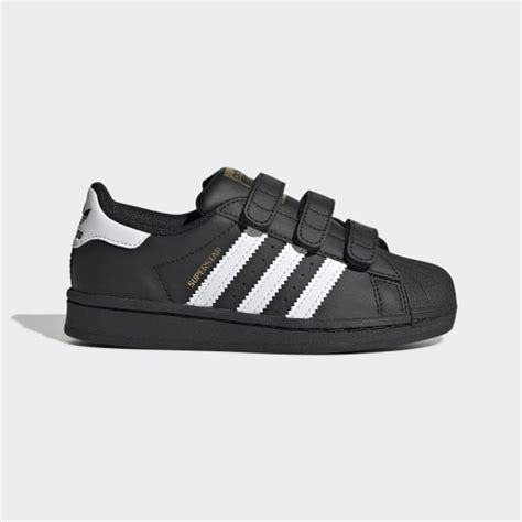 adidas superstar zwart met klitteband|adidas superstar schoenen.